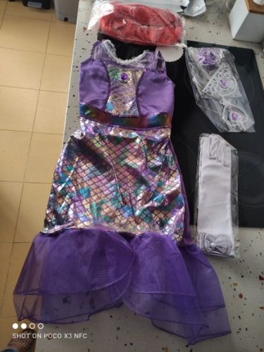 Mermaid Princess Girl Dress Cosplay Costumes photo review