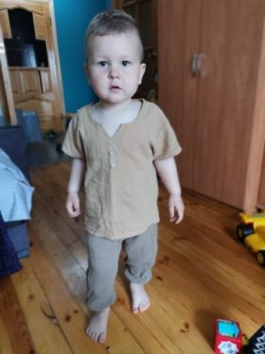 Kids  Wrinkled Cotton Boy Pants photo review