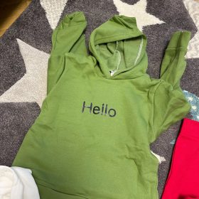 Kids Casual Plain Hooded Jacket photo review