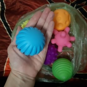 Baby Tactile Squeak Ball Toys photo review