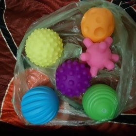 Baby Tactile Squeak Ball Toys photo review