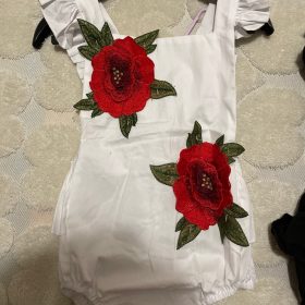 Sleeveless Floral Baby Romper photo review