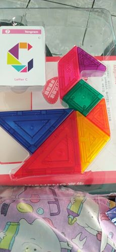 Colorful Magnetic 3D Tangram Jigsaw Toy photo review