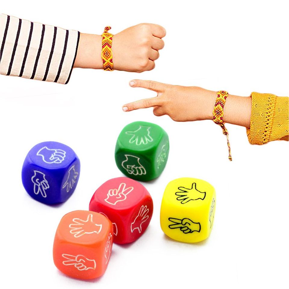 Double The Fun With Finger Guessing Game Dice - 6 Sided Rock Paper Scissors  For Adults & Kids! - Temu Austria