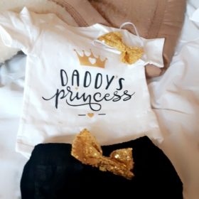 Daddy's Princess Baby Girl Outfits Set photo review
