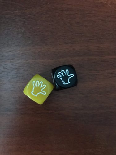 Rock Paper Scissors Game Dice Finger Toy photo review