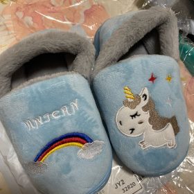 Baby Girl Unicorn Fur Indoor Shoes photo review