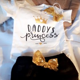 Daddy's Princess Baby Girl Outfits Set photo review