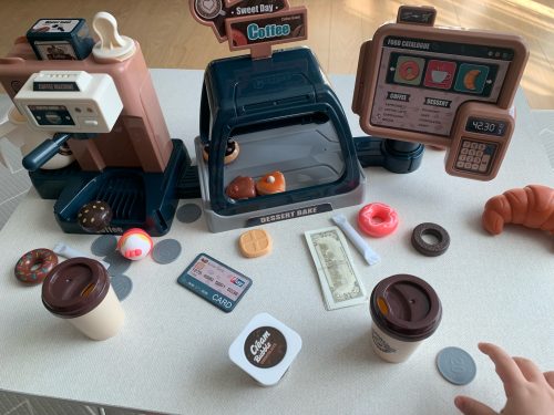 Kids Coffee Machine Pretend Play Toy Set photo review